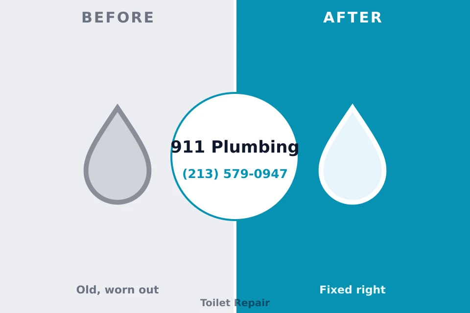Before and after: plumbing repair DuBois, PA